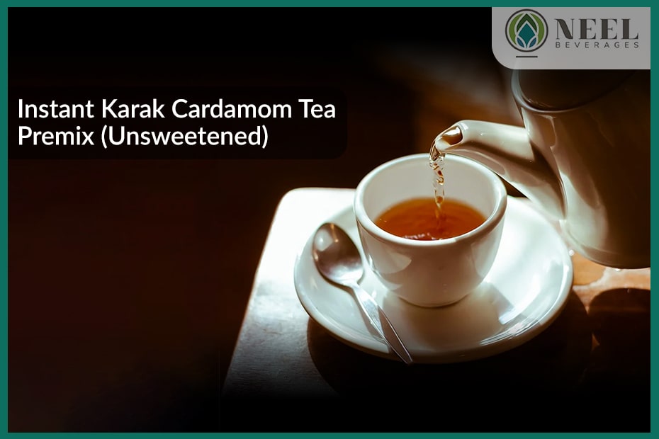 Instant Karak Cardamom Tea Premix (Unsweetened)