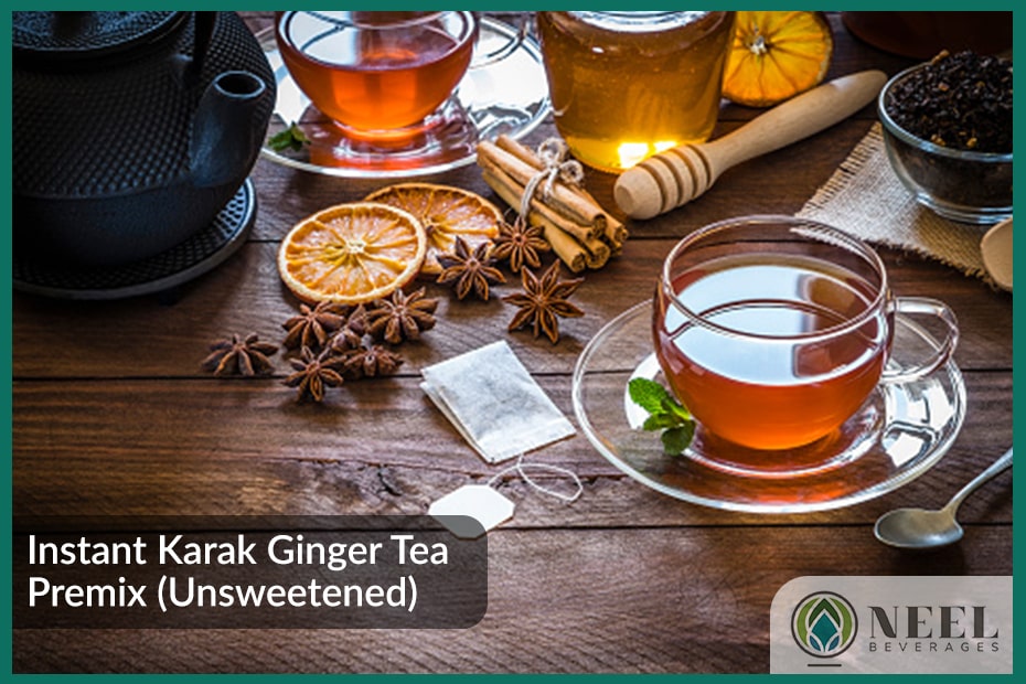 Instant Karak Ginger Tea Premix (Unsweetened)