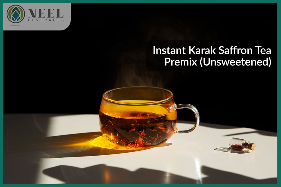 Instant Karak Saffron Tea Premix (Unsweetened)