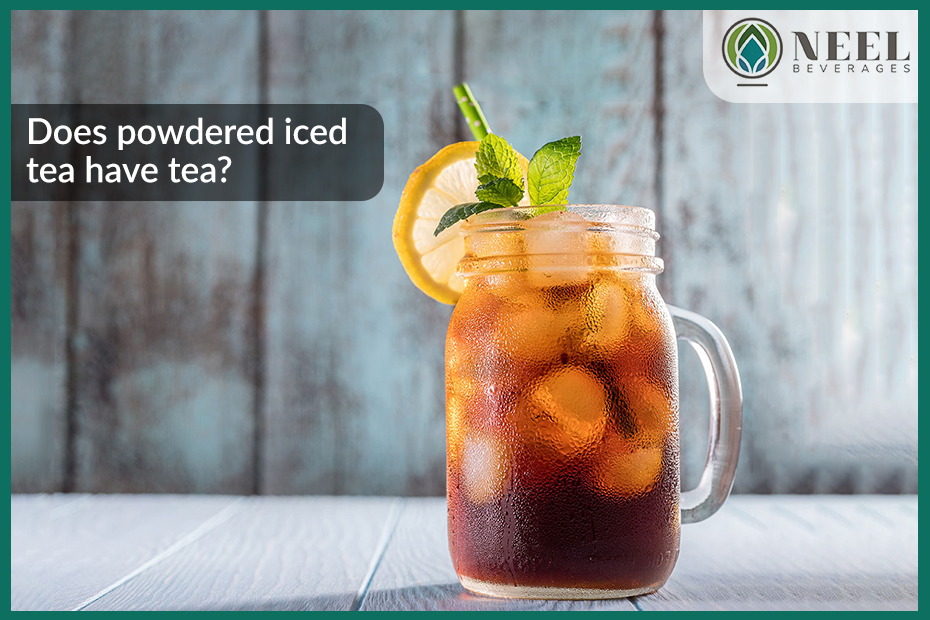 Does powdered iced tea have tea?