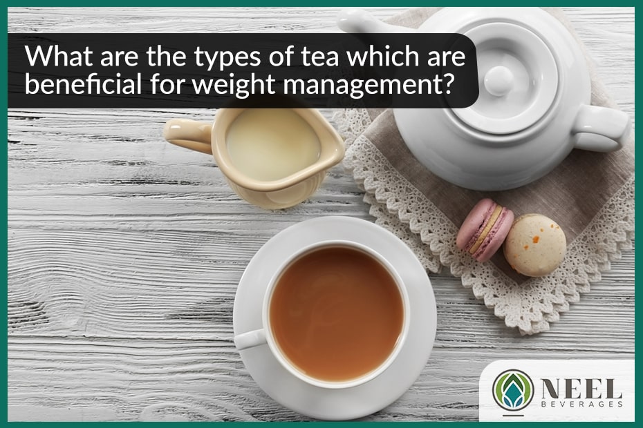 What are the types of tea which are beneficial for weight management?
