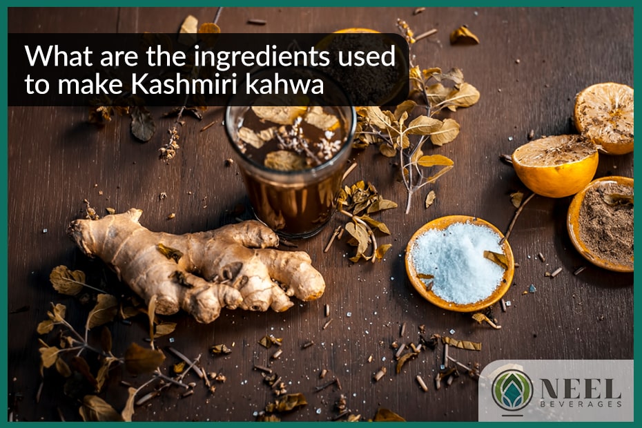 What are the ingredients used to make Kashmiri kahwa