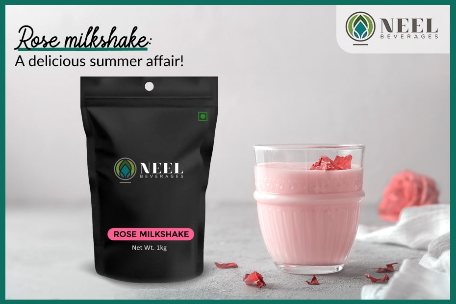Rose milkshake- A delicious summer affair!! 