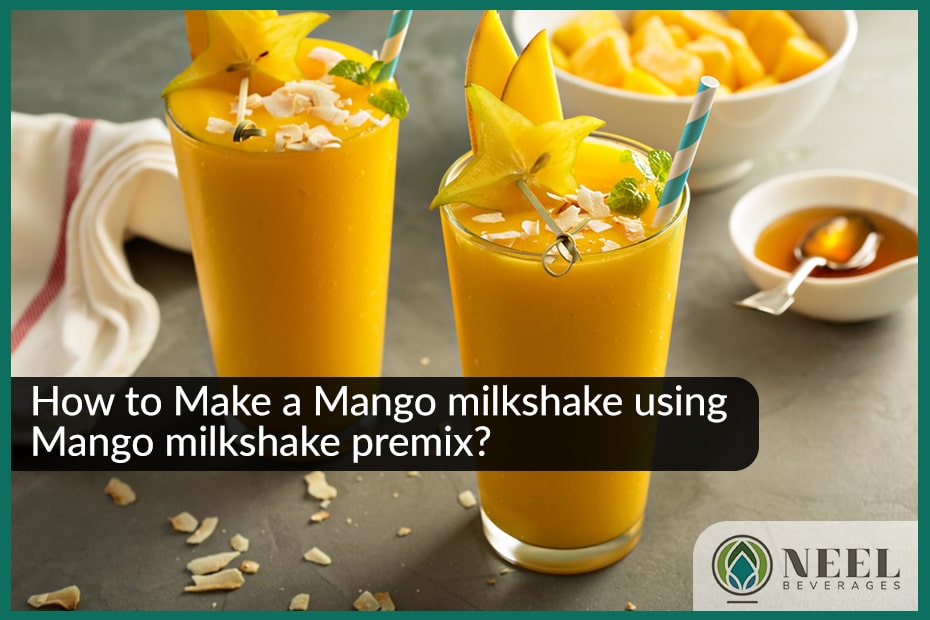How to Make a Mango milkshake using Mango milkshake premix?