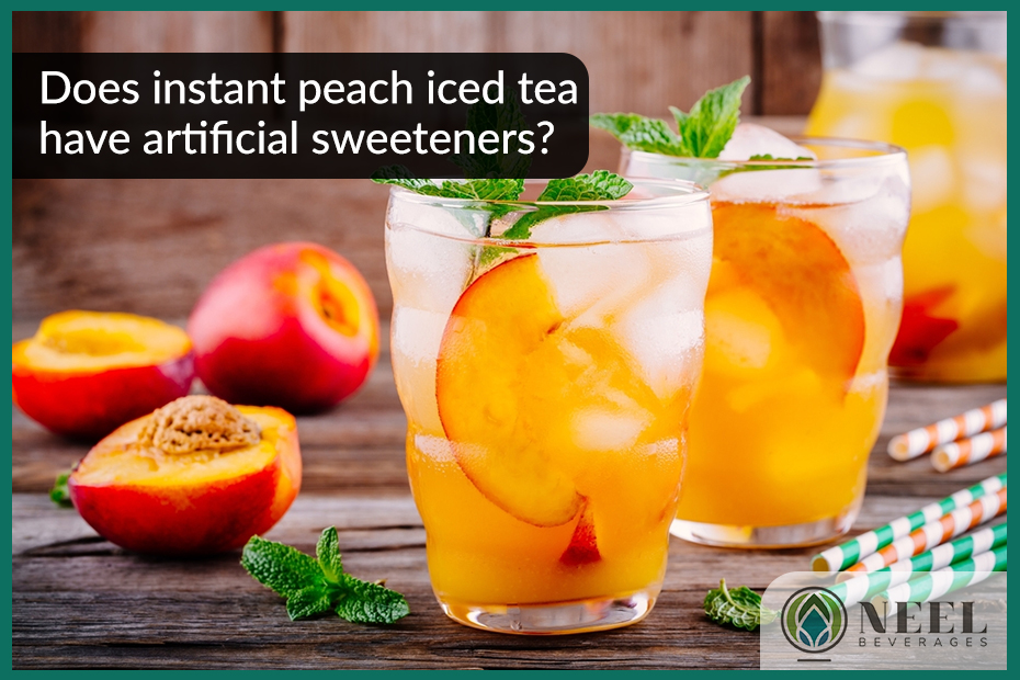 Does instant peach iced tea have artificial sweeteners?