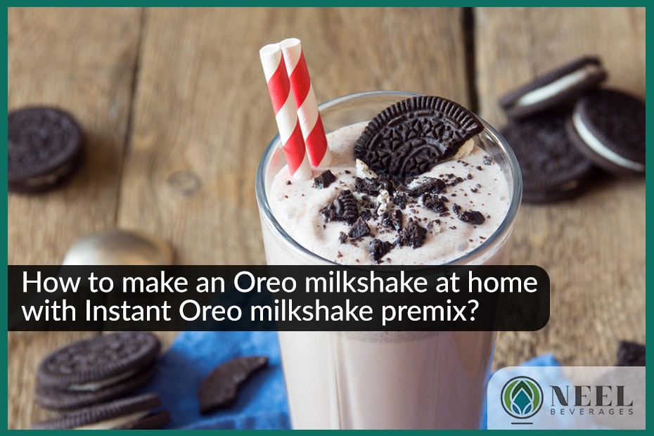How to make an Oreo milkshake at home with Instant Oreo milkshake premix?