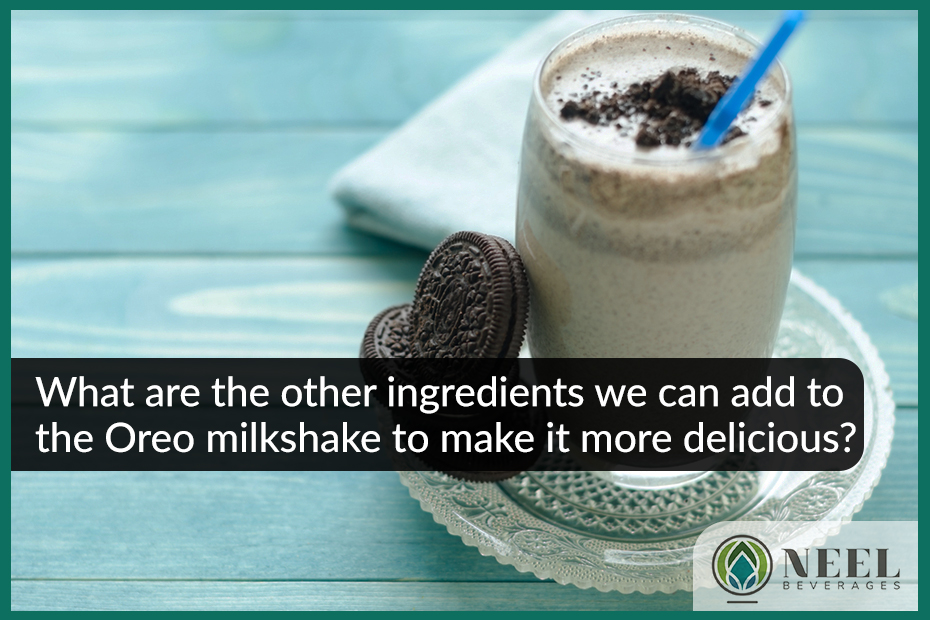 What are the other ingredients we can add to the Oreo milkshake to make it more delicious?