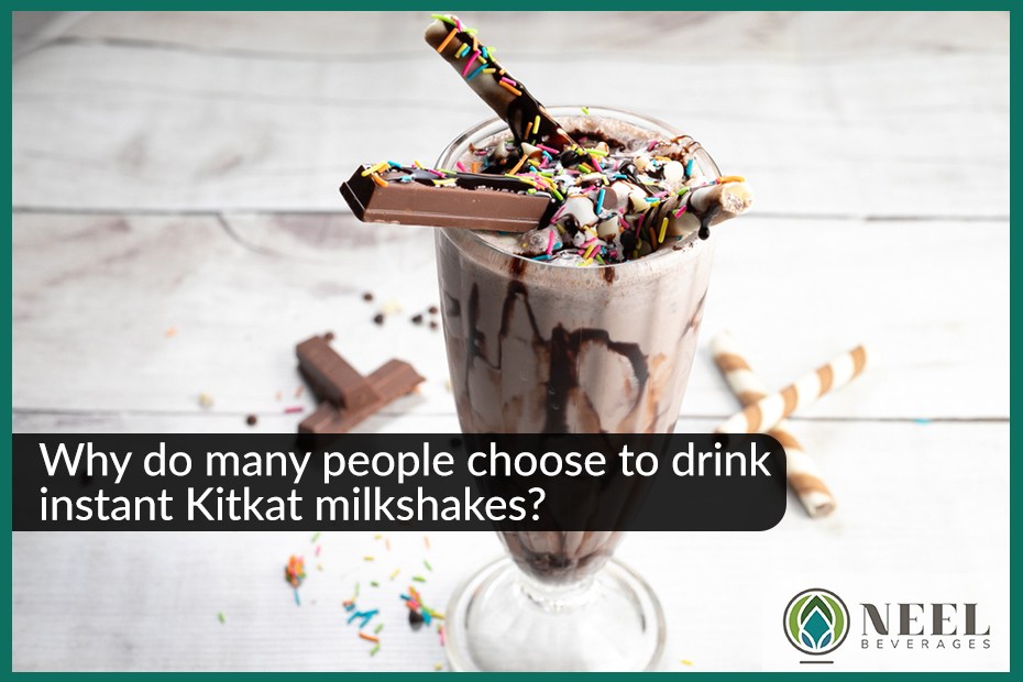 Why do many people choose to drink instant Kitkat milkshakes?
