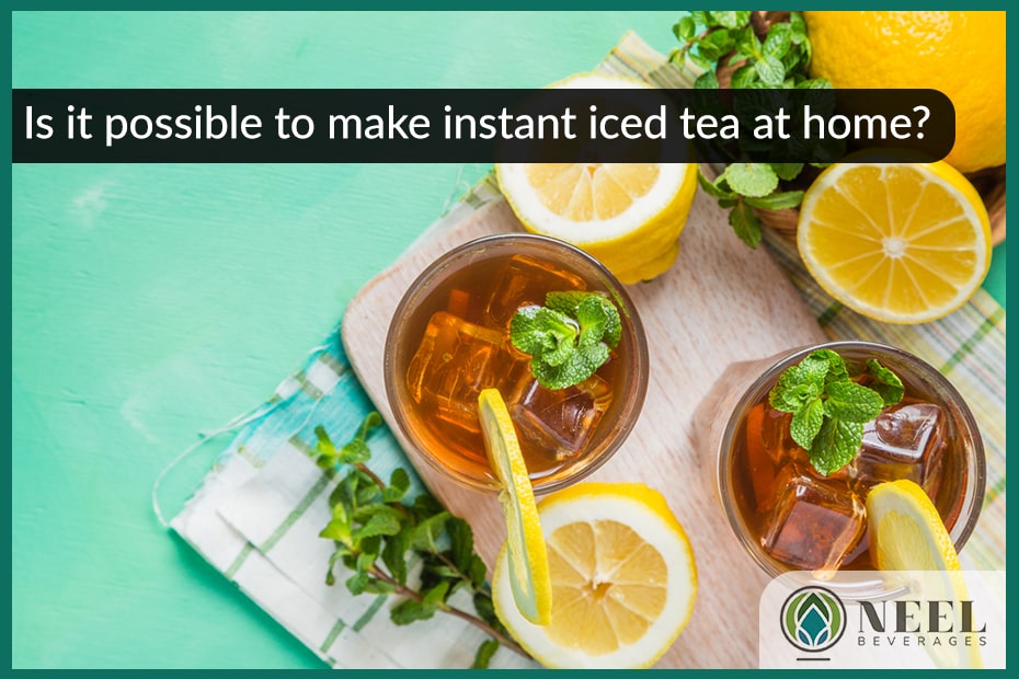 Is it possible to make instant iced tea at home?