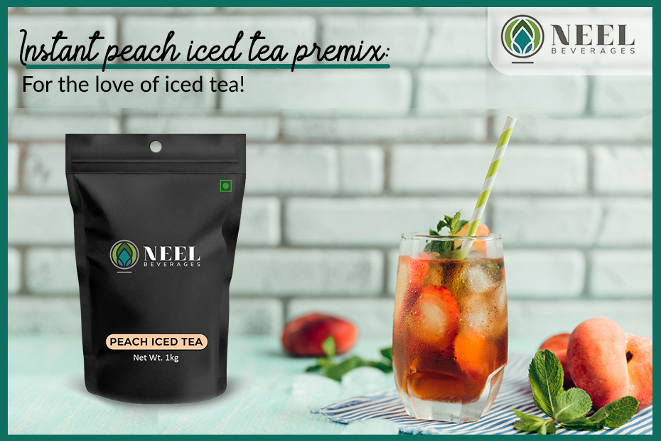 Instant peach iced tea premix: For the love of iced tea!
