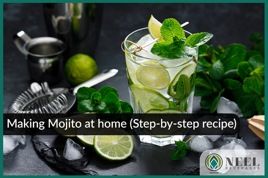 Making Mojito at home (Step-by-step recipe)