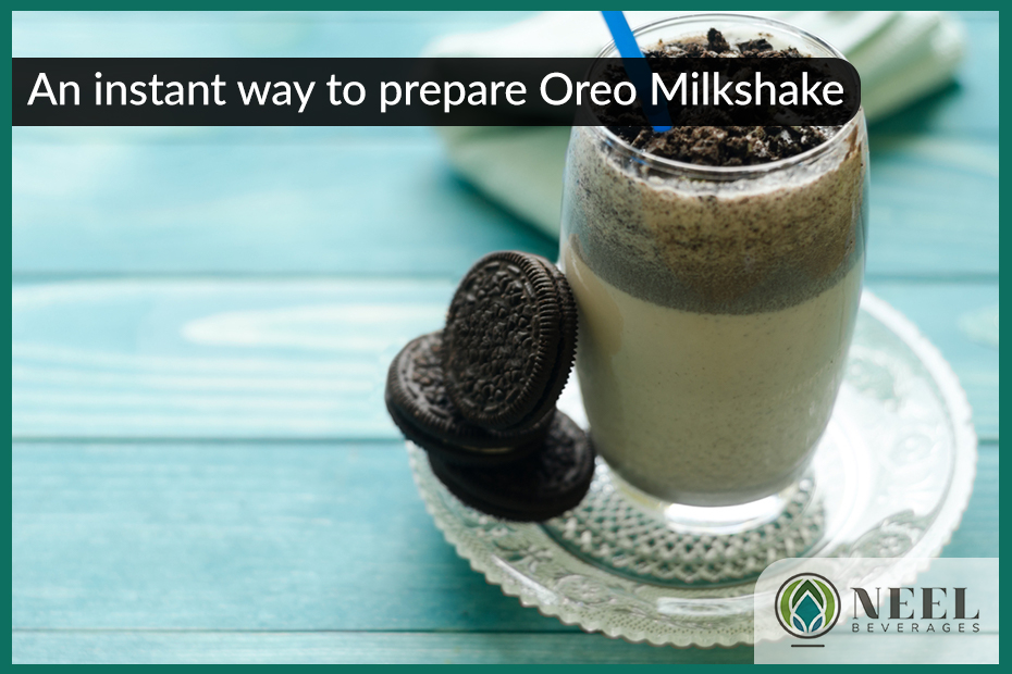 An instant way to prepare Oreo Milkshake