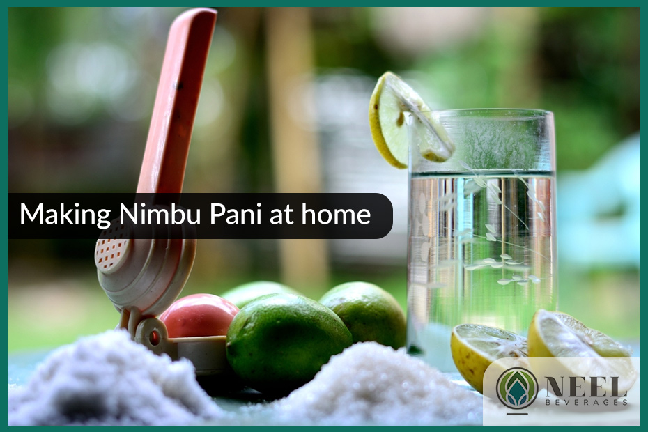 Making Nimbu Pani at home