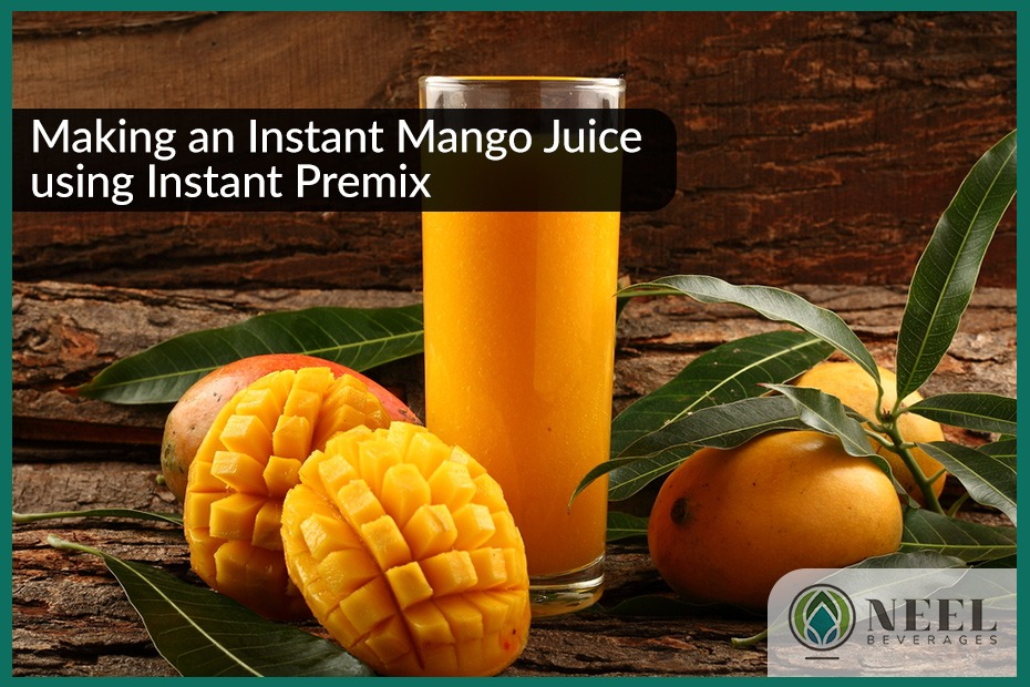 Making a Instant Mango Juice using Instant Premix